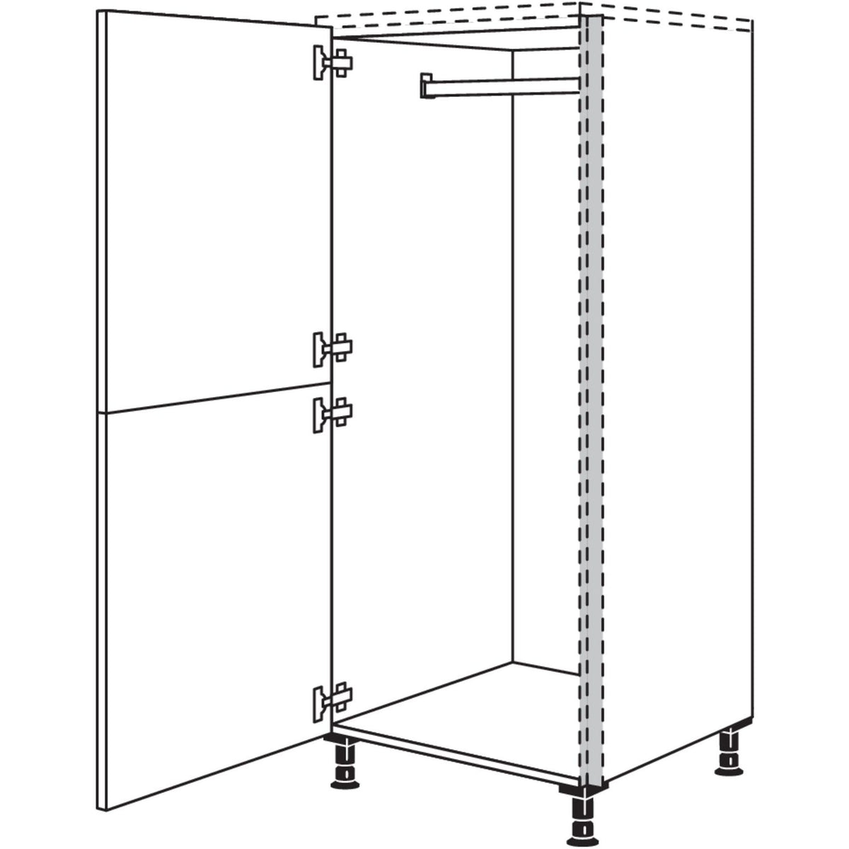 Nobilia XL-Highboard Garderobenschrank NHSWG60-X 095