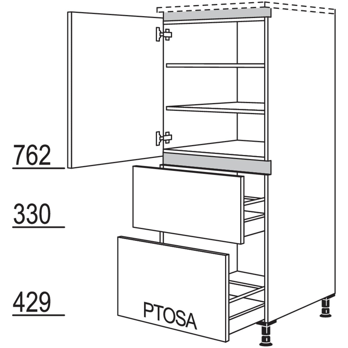 nobilia XL-Highboard LH2A50-X 53776
