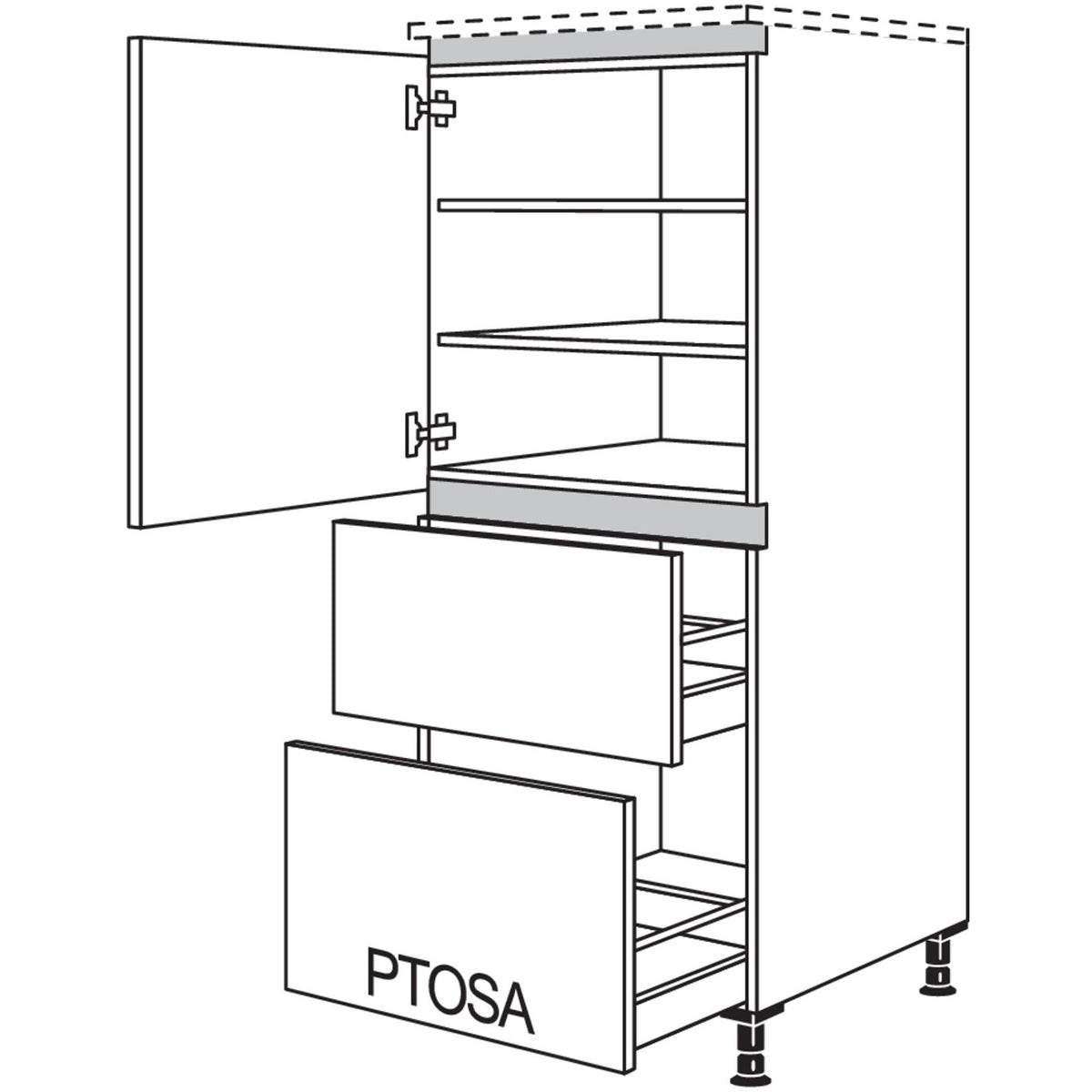 nobilia XL-Highboard LH2A50-X 53776