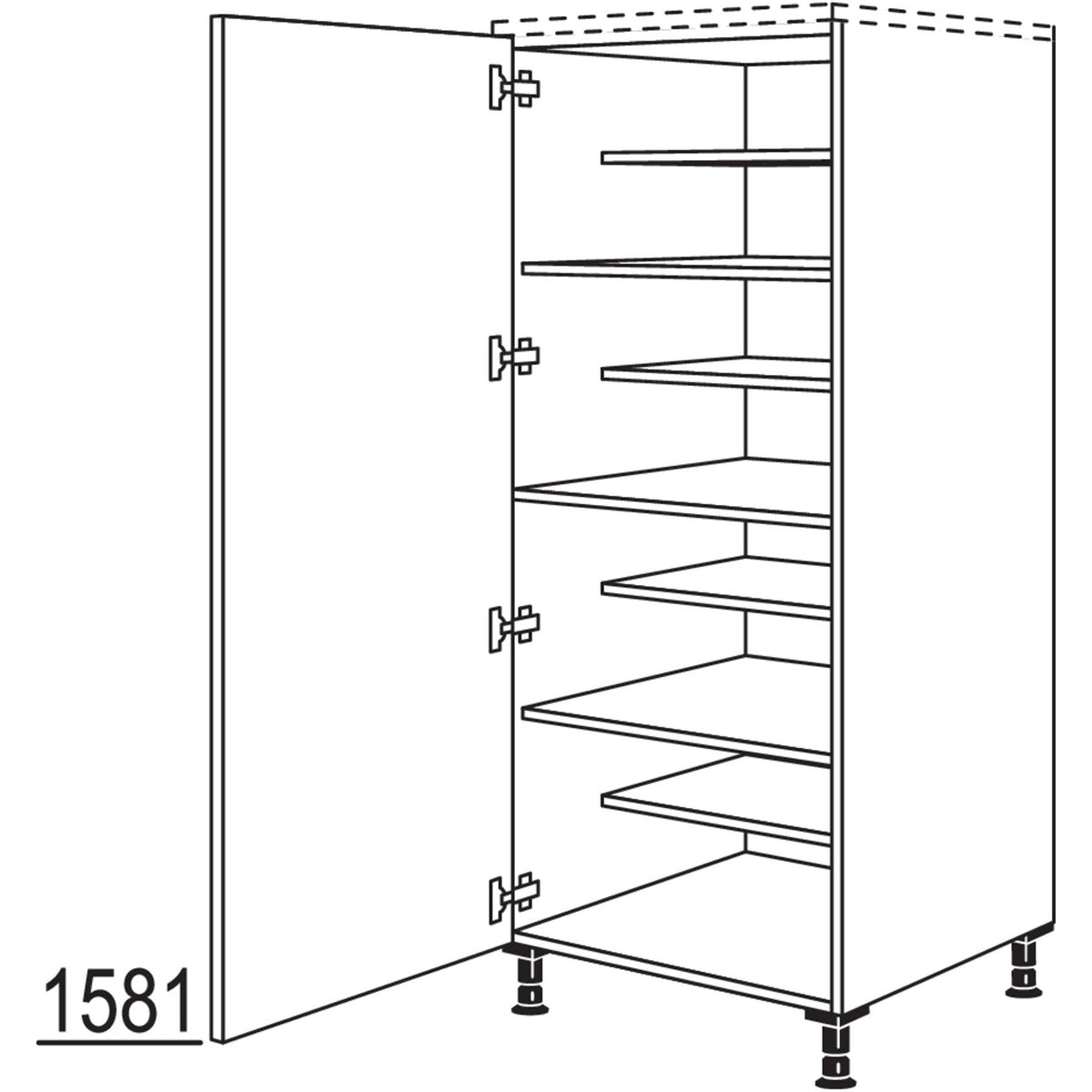 nobilia XL-Highboard Schuhschrank HWSF60-X 32533