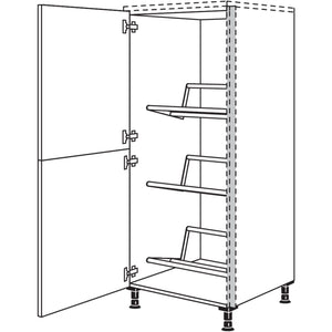 Nobilia XL-Highboard fuer Getraenkekisten NHSGTK60-X 62754