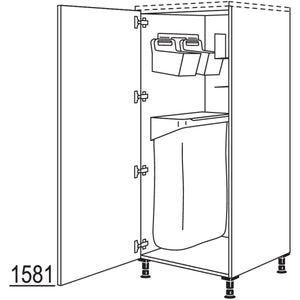 nobilia XL-Highboard mit Ordnungssystem Laundry-Area HOSF60-X 38521