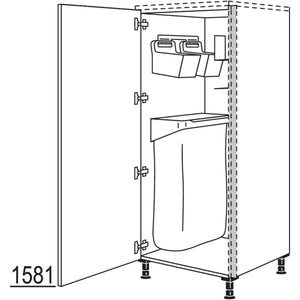 nobilia XL-Highboard mit Ordnungssystem Laundry-Area NHSOSF50-X 68576