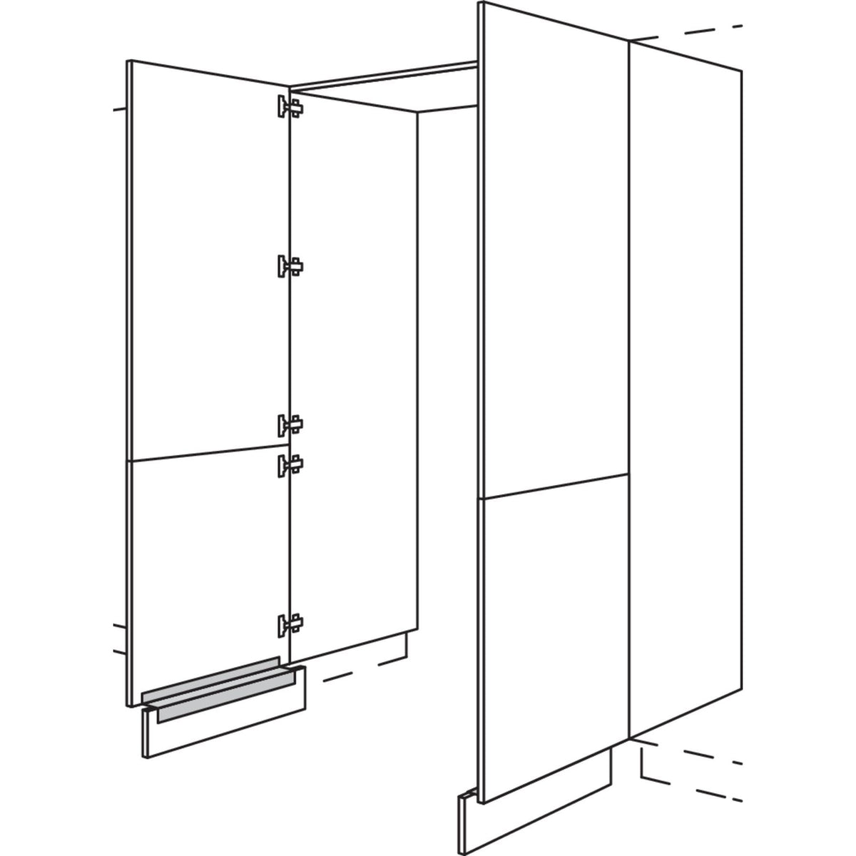 Nobilia XL-Hochschrank-Durchgangstuer HDWDT100-1X 56638