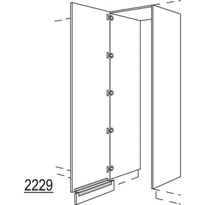 nobilia XL-Hochschrank-Durchgangstuer HWDTF60-3X 56696