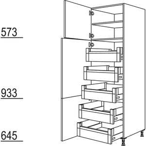 Nobilia XL-Hochschrank HI60-2X 40246