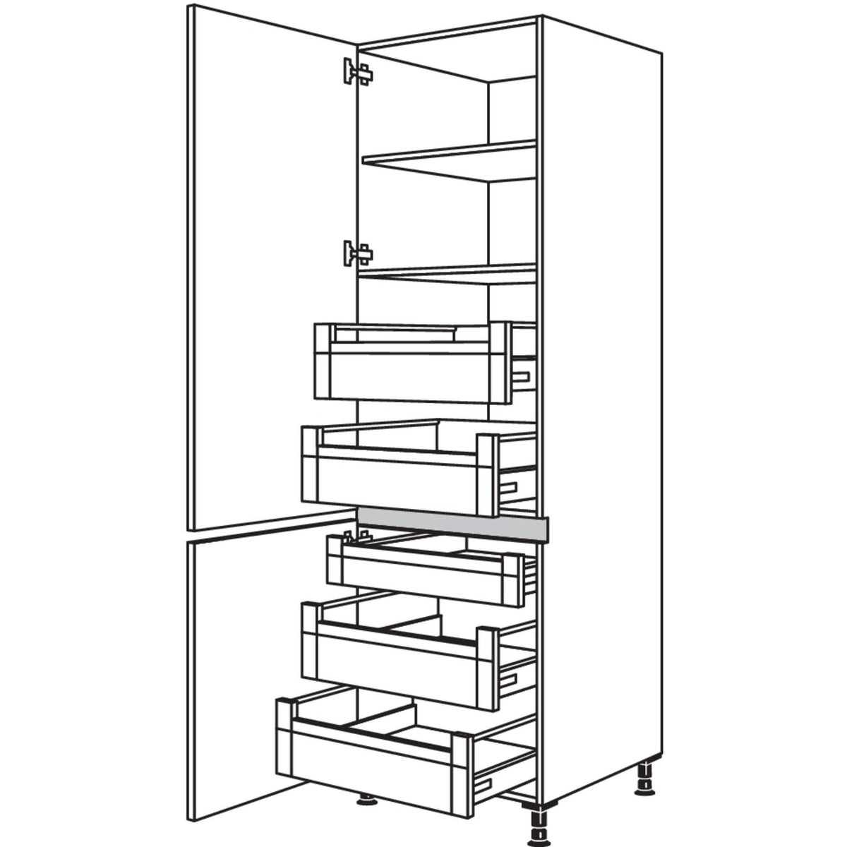 Nobilia XL-Hochschrank NHI40-3X 53313