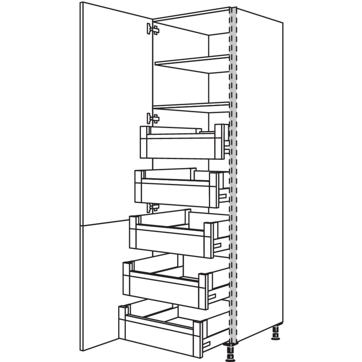 Nobilia XL-Hochschrank NHSI50-3X 56919