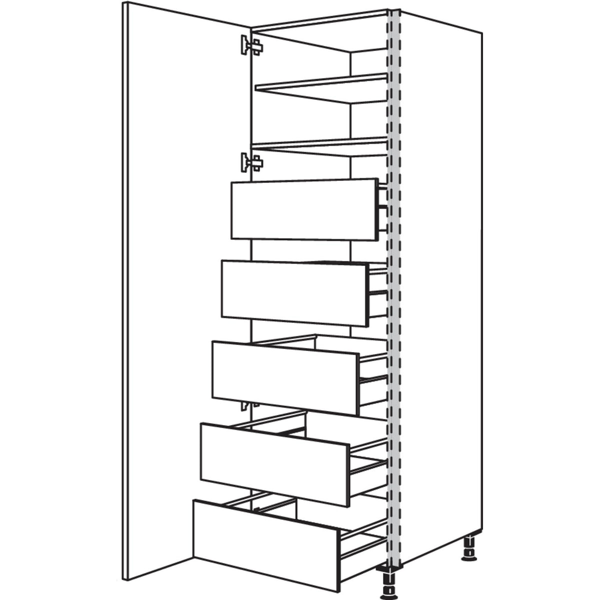 nobilia XL-Hochschrank NHSIF50-1X 34955