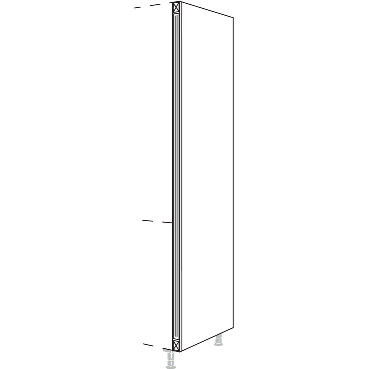 Nobilia XL-Hochschrank-Pilaster- fuer Hochschraenke- Hoehe 2X HPI-2X 45734
