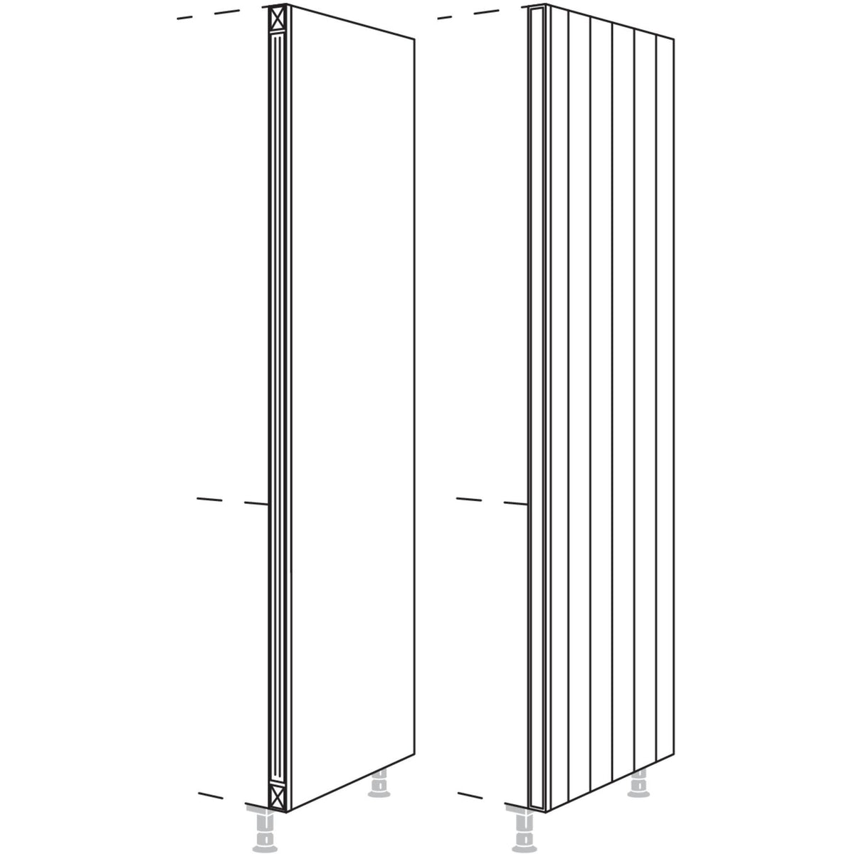 Nobilia XL-Hochschrank-Pilaster fuer Hochschraenke- Hoehe 1X HPI-1X 45765