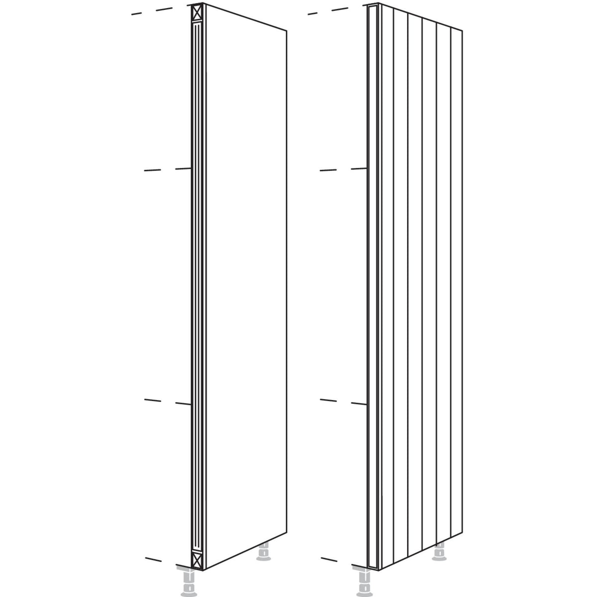 Nobilia XL-Hochschrank-Pilaster fuer Hochschraenke- Hoehe 3X HPI-3X 44718