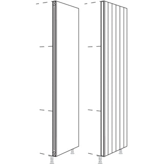 nobilia Pilastre colonne haute XL pour colonnes hautes, hauteur 3X HPI-3X - Laqué, blanc mat | 782 / Blanc | 106 / Nordic | 497
