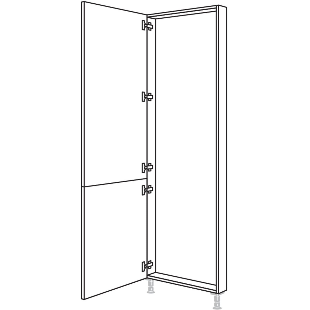 Nobilia XL-Hochschrank-Rahmenteil HRTD40-1X 30858
