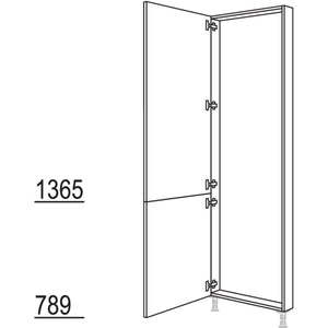 Nobilia XL-Hochschrank-Rahmenteil HRTD60-2X 40860