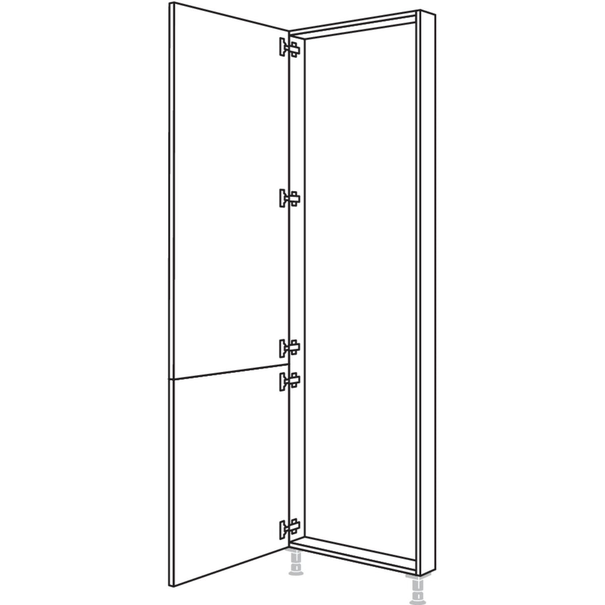 Nobilia XL-Hochschrank-Rahmenteil HRTD50-3X 52859