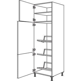 nobilia armoire haute XL pour caisses de boissons HGTK60-2X 60 cm - Look | 099