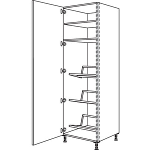 nobilia XL-Hochschrank fuer Getraenkekisten NHSGTKF60-2X 45951