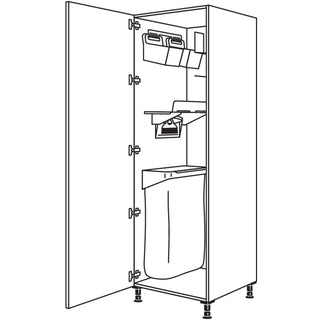 nobilia XL-Hochschrank mit Ordnungssystem Laundry-Area HOSF60-1X 60 cm - Natura | 157