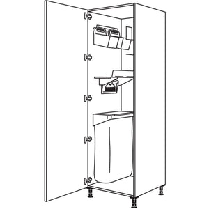 nobilia XL-Hochschrank mit Ordnungssystem Laundry-Area HOSF50-2X 40267