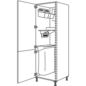 Nobilia XL-Hochschrank mit Ordnungssystem Laundry-Area NHSOS50-1X 34915