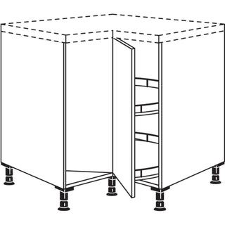 nobilia XL-Karussell-Eckschrank UEDK80-X 80 cm - Look | 099