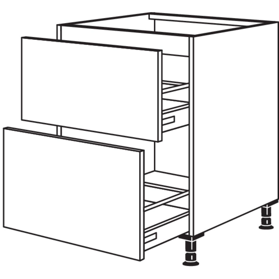 Nobilia XL-Kochstellenschrank KD2A100-X 33370