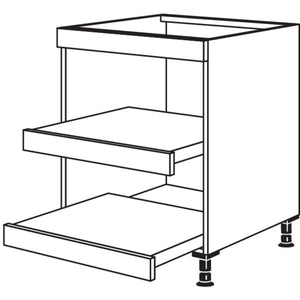 Nobilia XL-Kochstellenschrank Landhaus mit Tablarauszuegen KATAL90-X 35790