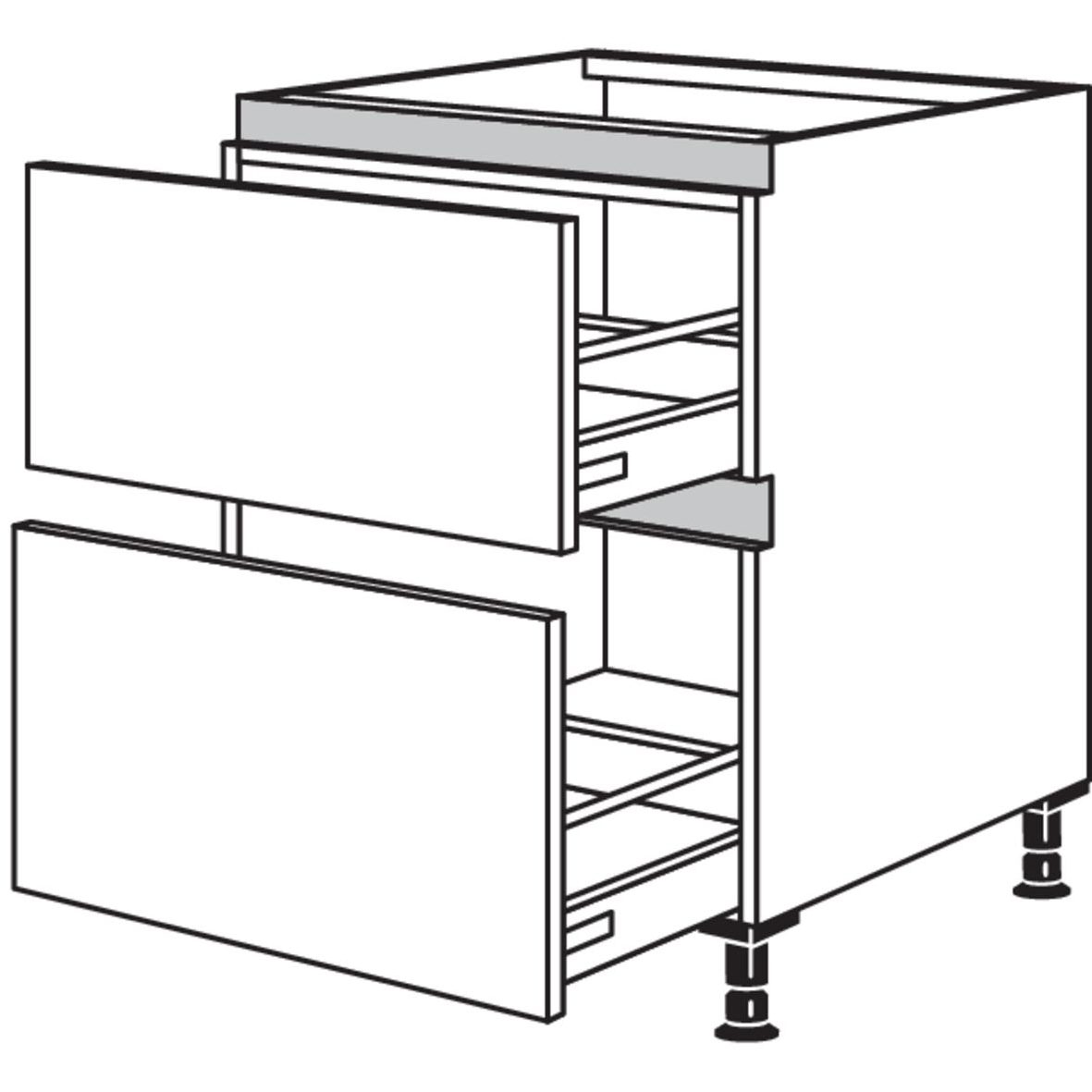 Nobilia XL-Kochstellenschrank NK2A90-X 55357