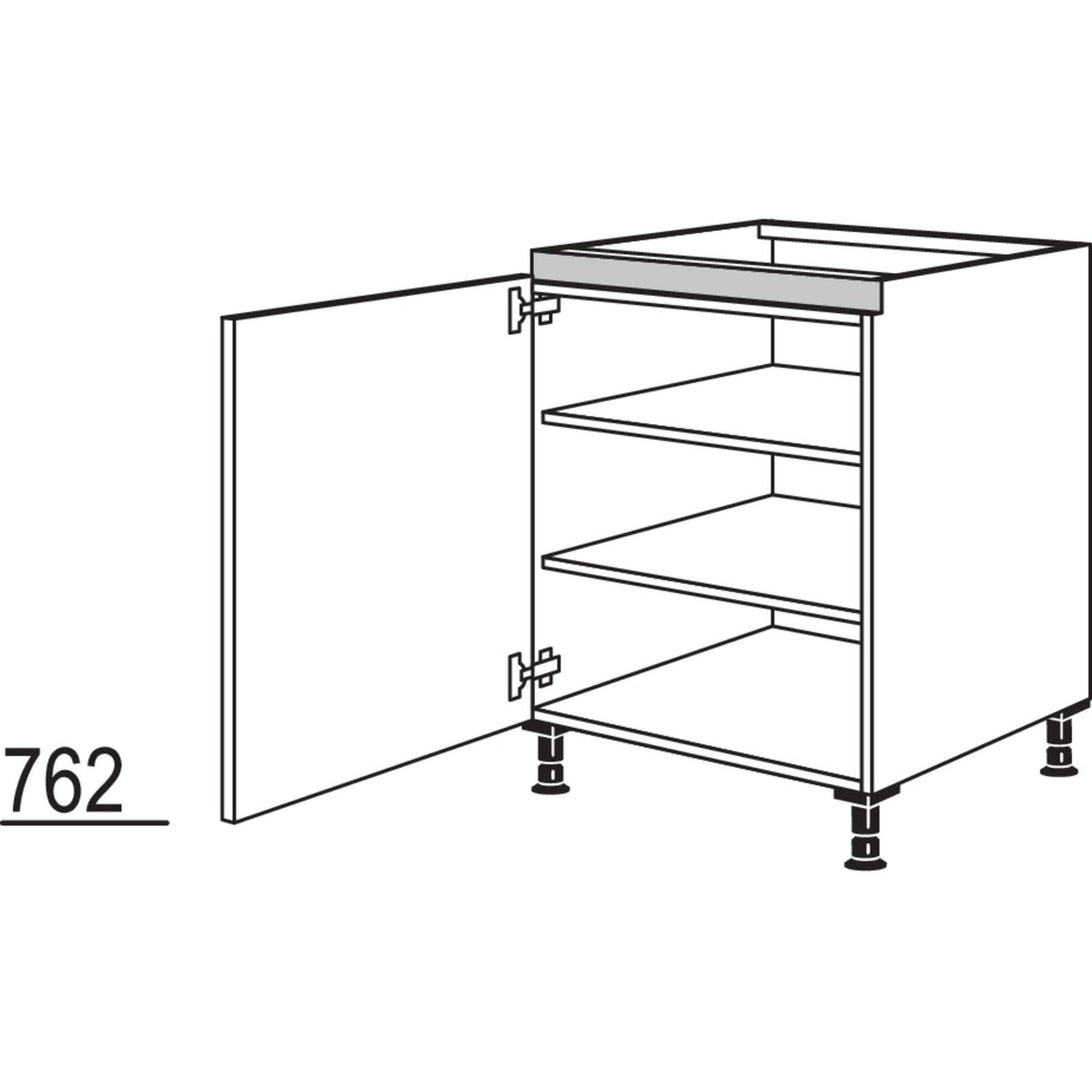 Nobilia XL-Kochstellenschrank NK60-X 56066