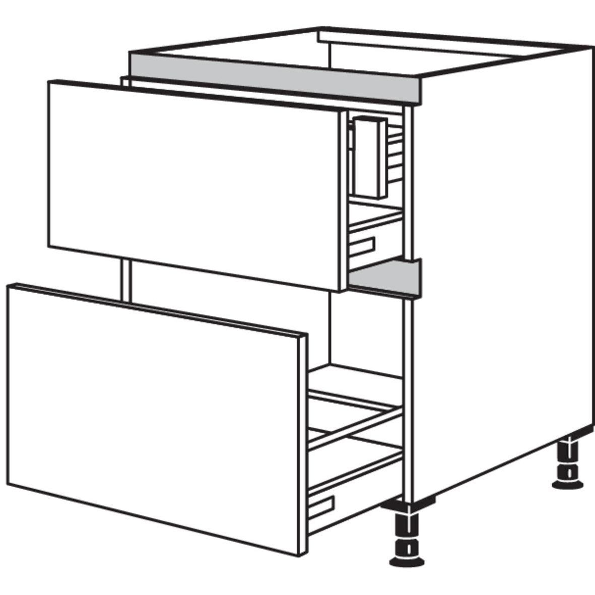 Nobilia XL-Kochstellenschrank NKI2A60-X 56361
