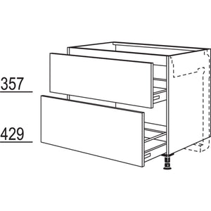 Nobilia XL-Kochstellenschrank fuer Kochfeldabzug KDM2A80-X 37354