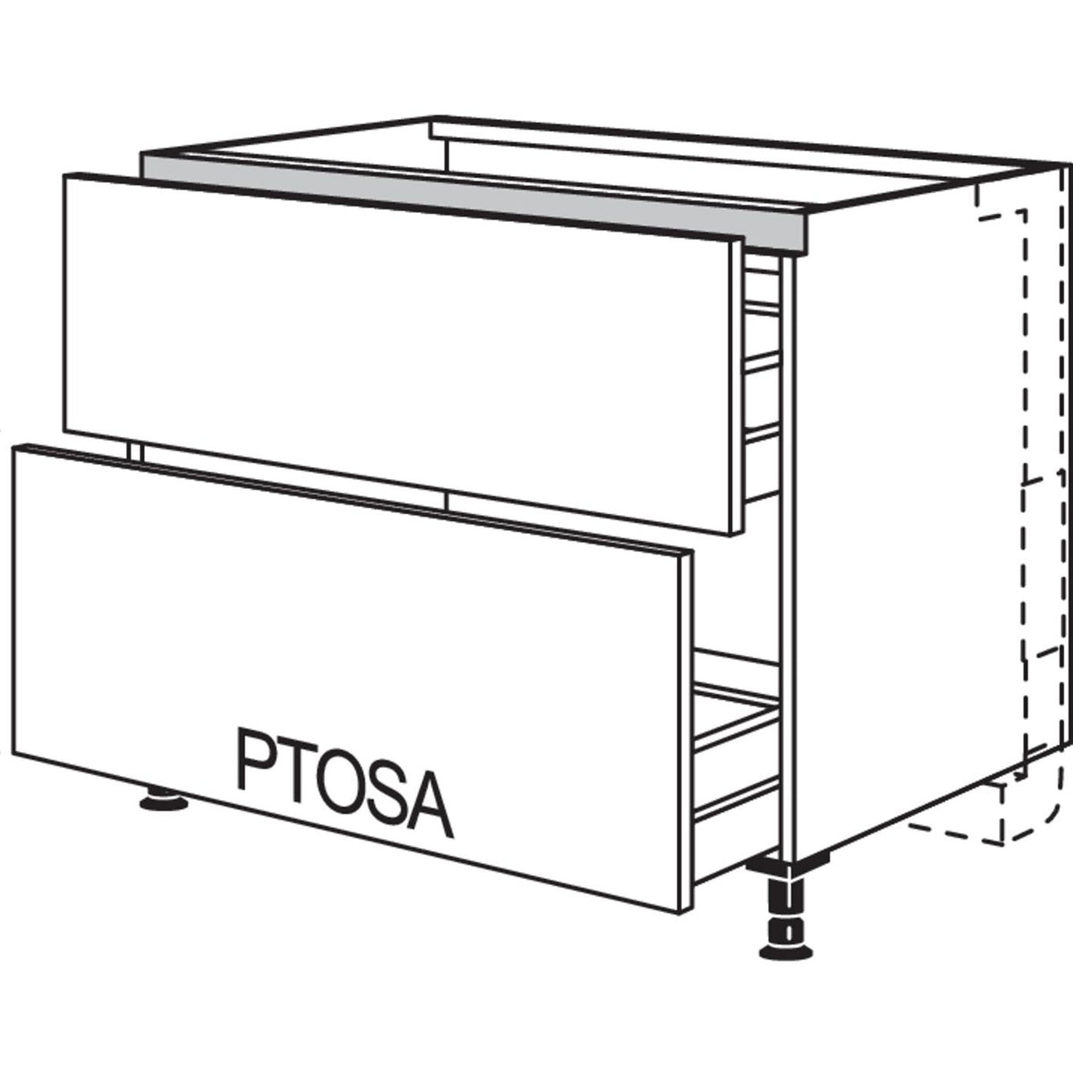 nobilia XL-Kochstellenschrank fuer Panorama-Kochfeldabzug mit vertikalem Motor LKMP2A100-X 58323