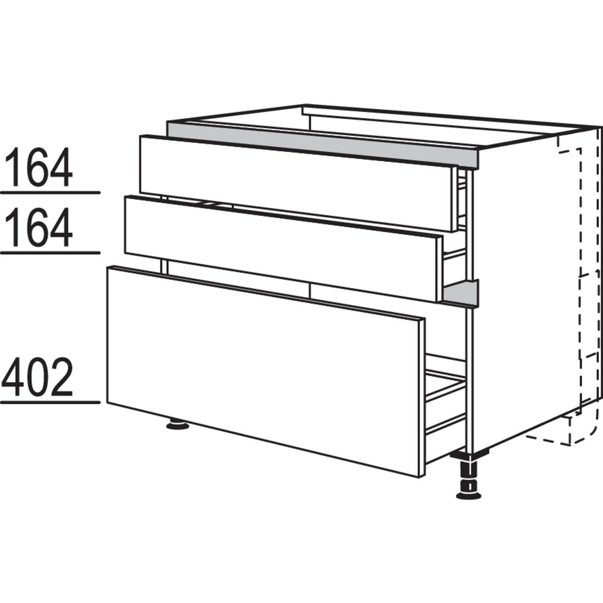 nobilia XL-Kochstellenschrank fuer Panorama-Kochfeldabzug mit vertikalem Motor NKMP2SA100-X 58327
