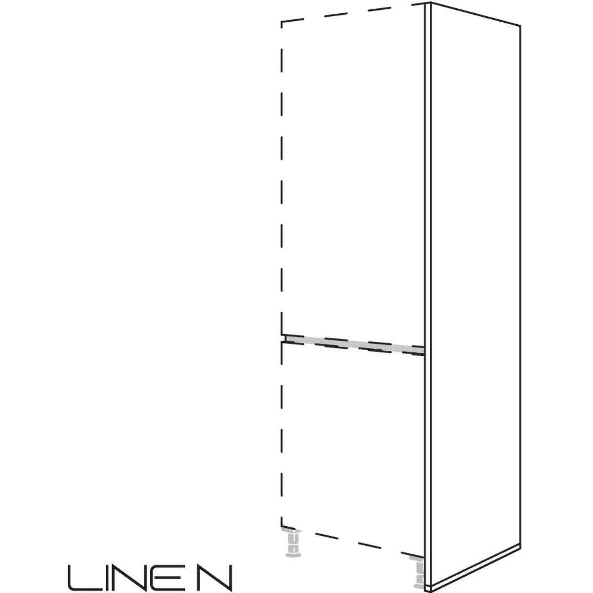 Nobilia XL-LINE N-Abschlusswange NHWA50-1X 50330