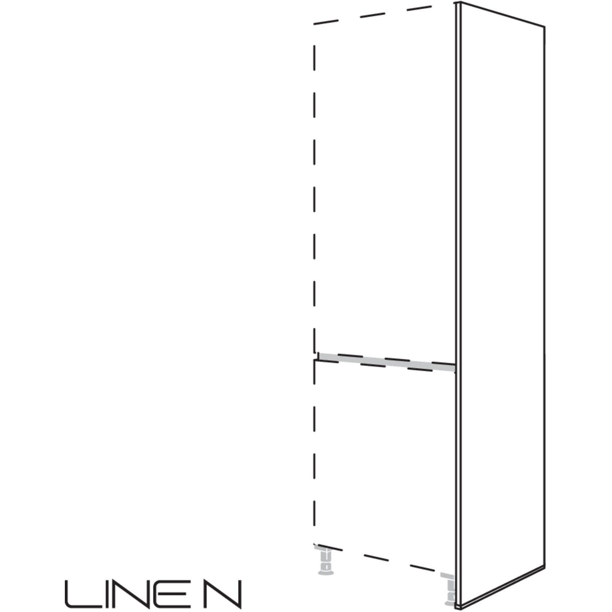 Nobilia XL-LINE N-Abschlusswange NHWA10-2X 10676