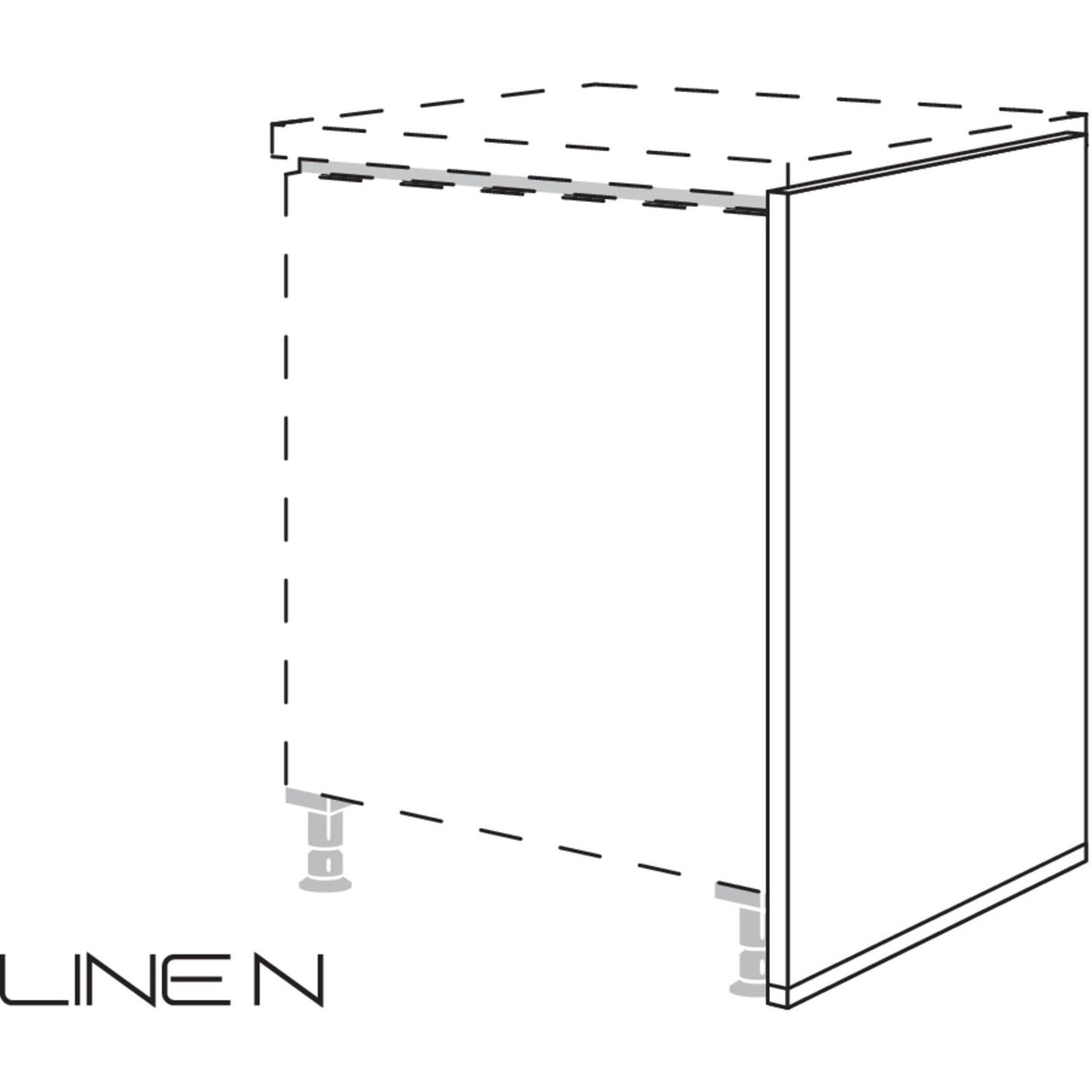 Nobilia XL-LINE N-Abschlusswange NUWA10-X 10852