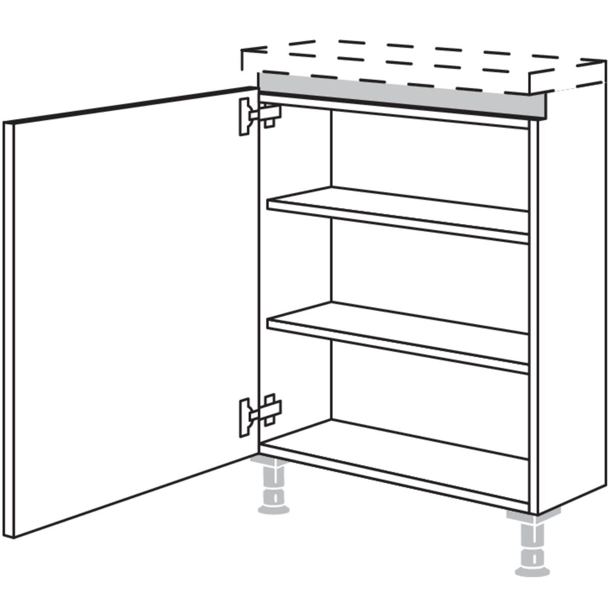 Nobilia XL-Rahmenteil fuer Inselplanungen NURTI45-X 58597