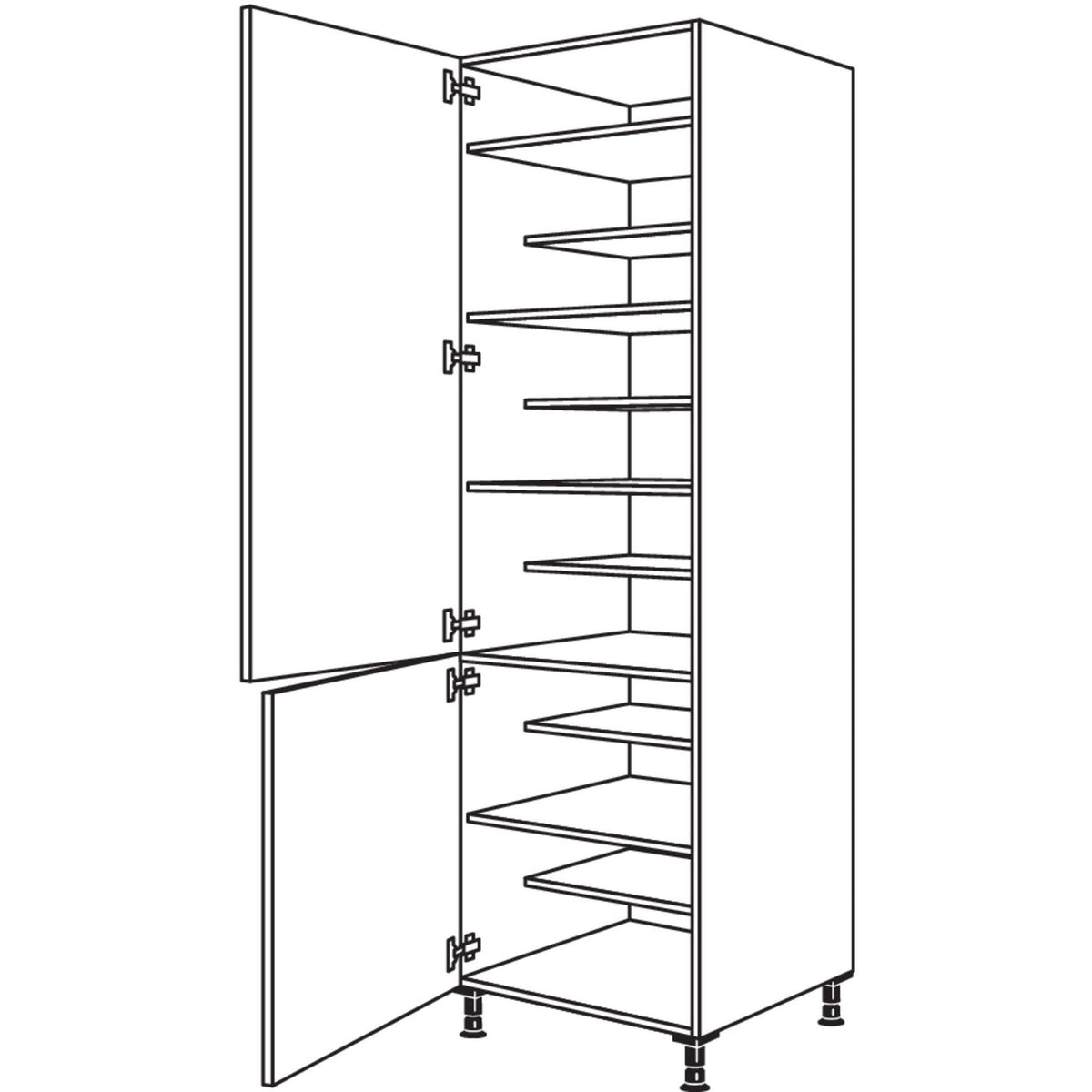 Nobilia XL-Schuhschrank HDWS60-3X 50286