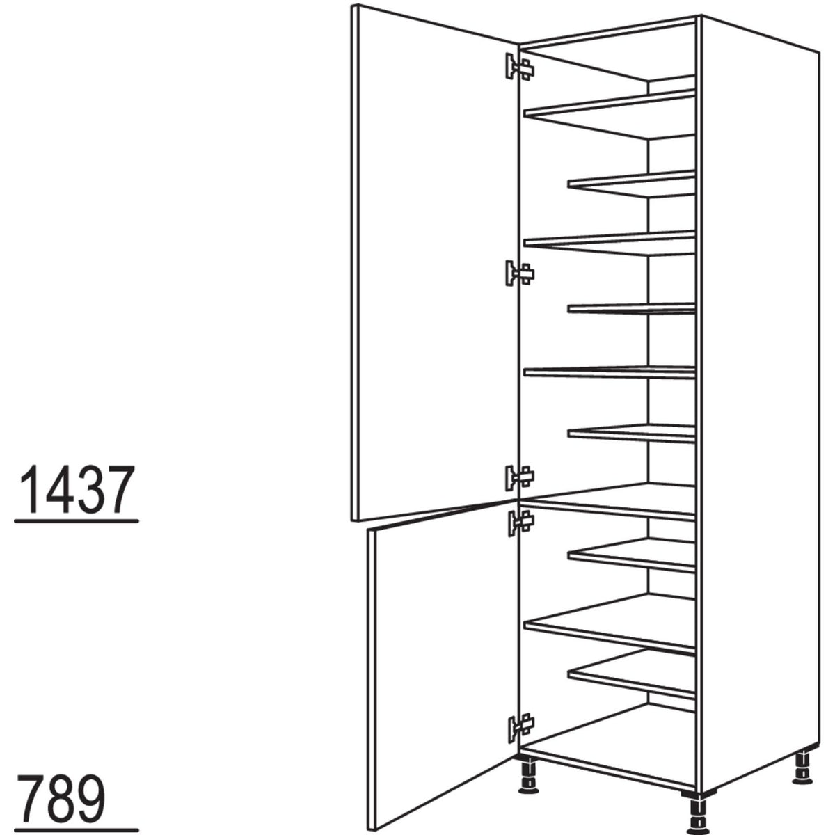 Nobilia XL-Schuhschrank HDWS40-3X 50284