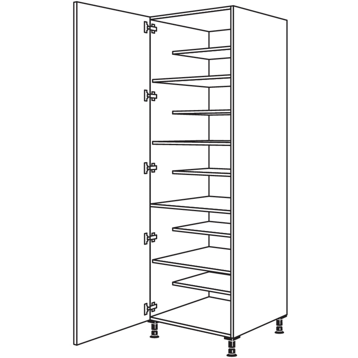 nobilia XL-Schuhschrank HWSF60-1X 32237