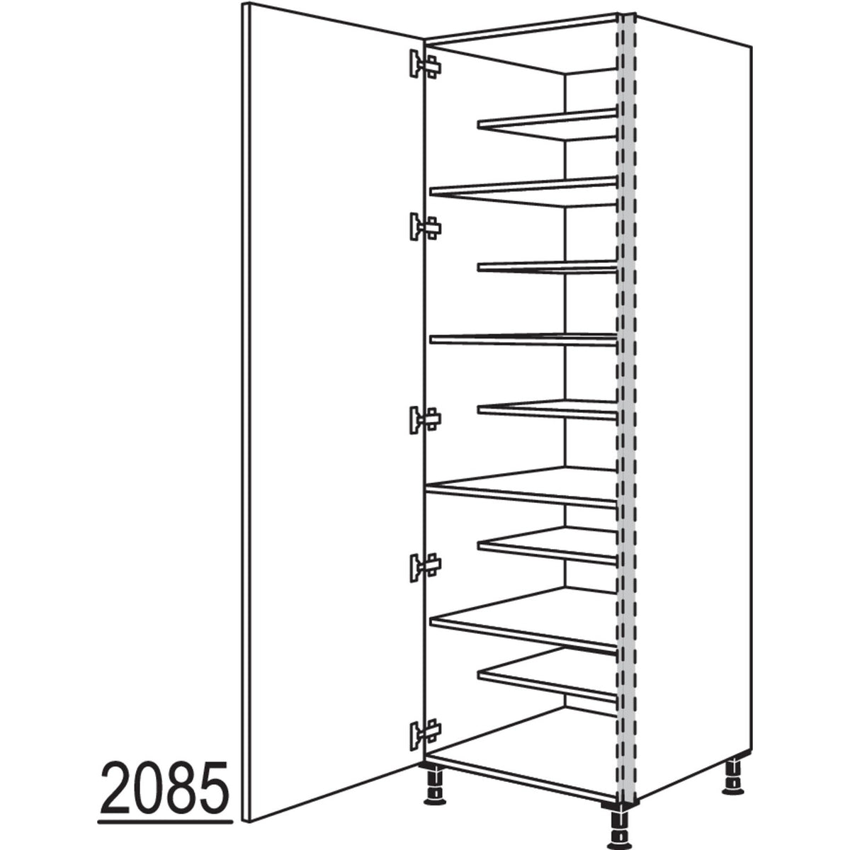 nobilia XL-Schuhschrank NHSWSF40-1X 34994