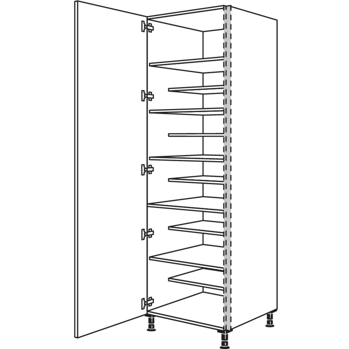 nobilia XL-Schuhschrank NHSWSF40-2X 45961