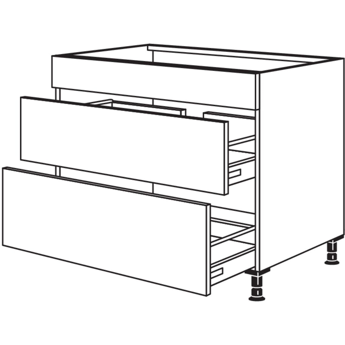 Nobilia XL-Spuelen-Auszugschrank SPU2A80-X 37195