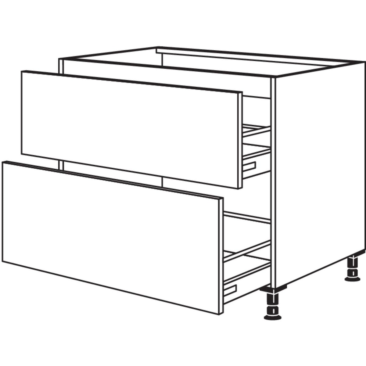 Nobilia XL-Spuelen-Auszugschrank SPUDASA100-X 31230