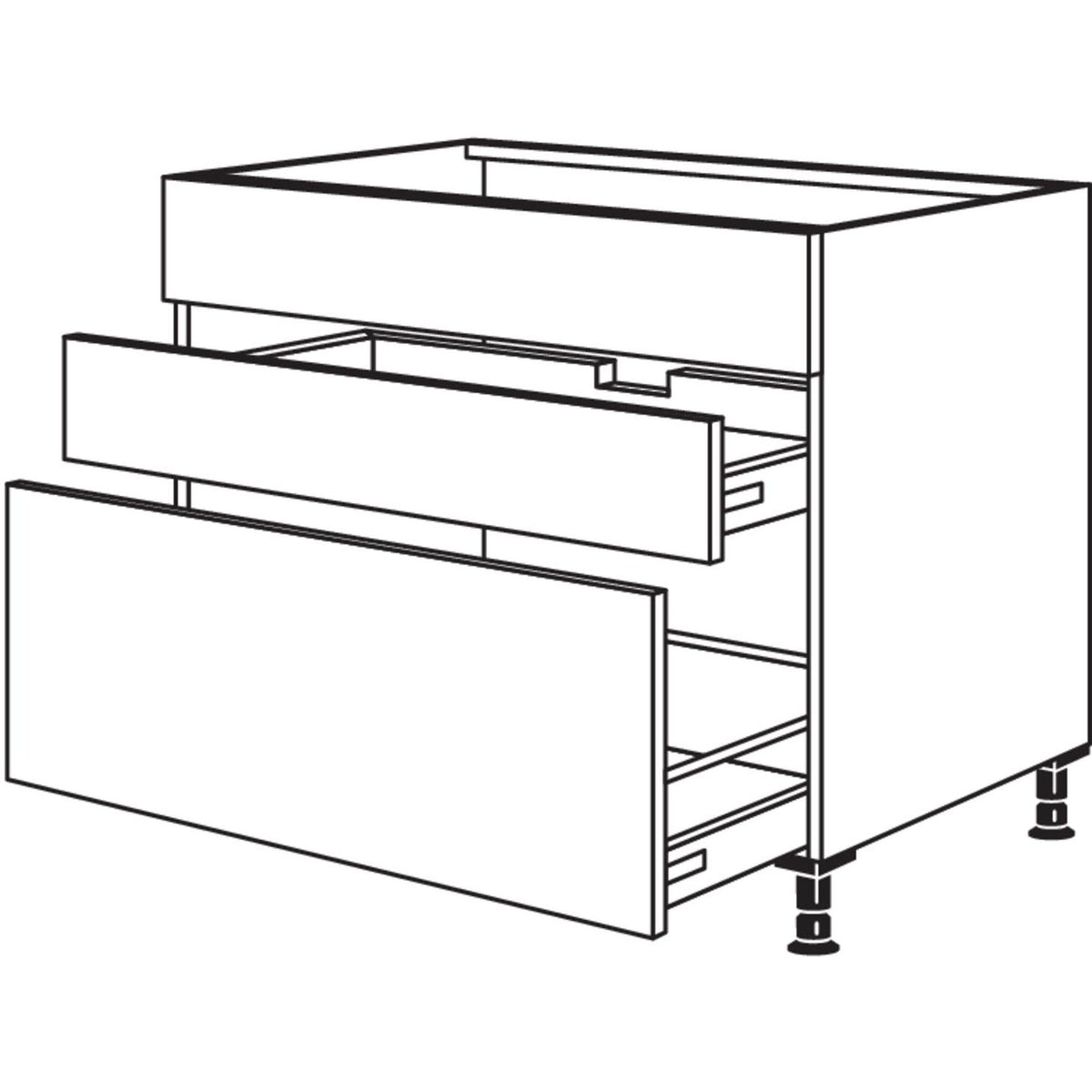 Nobilia XL-Spuelen-Auszugschrank SPUDSA120-X 34248