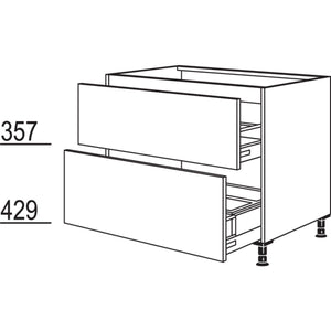 Nobilia XL-Spuelen-Auszugschrank Separato SPUD2A-AS100-X 30235
