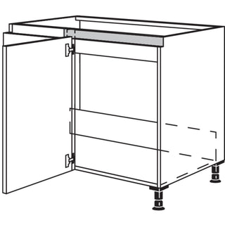 nobilia XL-meuble d'angle évier NSPUE90-40-X - Laser | 615
