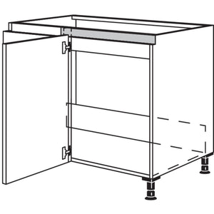 Nobilia XL-Spuelen-Eckschrank NSPUE90-45-X 57159