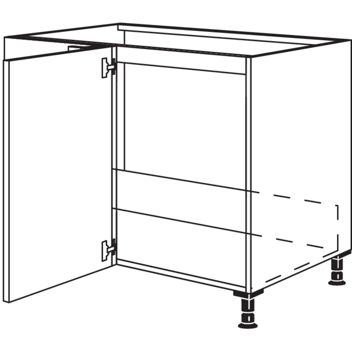 Nobilia XL-Spuelen-Eckschrank SPUED90-40-X 37153